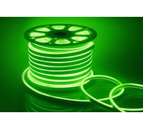 Светодиодный неон Apeyron, мини, 220В, 5,5Вт/м,smd2835,120д/м ,IP65, 8x16мм, 50м, зелёный / 17-37