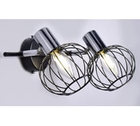 Светильник настенно-потолочный 2*60Вт*E14 РОССВЕТ РС22270 BK+CR/2C