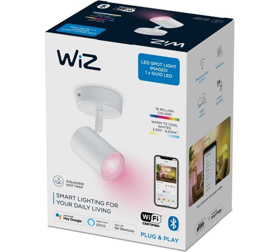 Светильник Wiz IMAGEO Spots 1x5W W 22-65K RGB 929002658701
