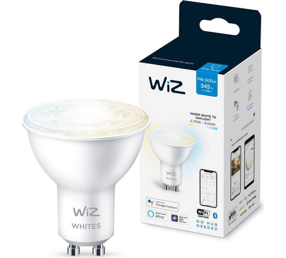Лампа Wiz Wi-Fi BLE 50W GU10 927-65 TW 1PF/6 929002448302