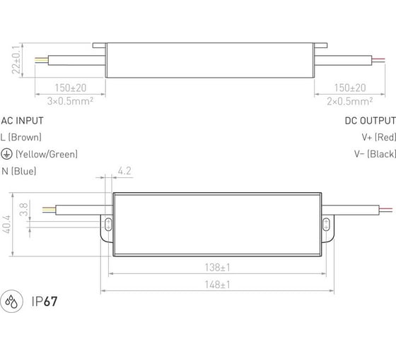 Блок питания Arlight ARPV-24040-B 020417