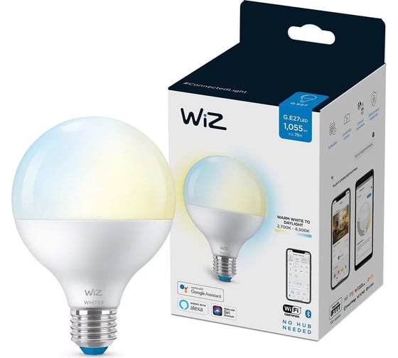 Лампа Wiz Wi-Fi BLE 75W G95E27927-65TW1PF/6 929002451002