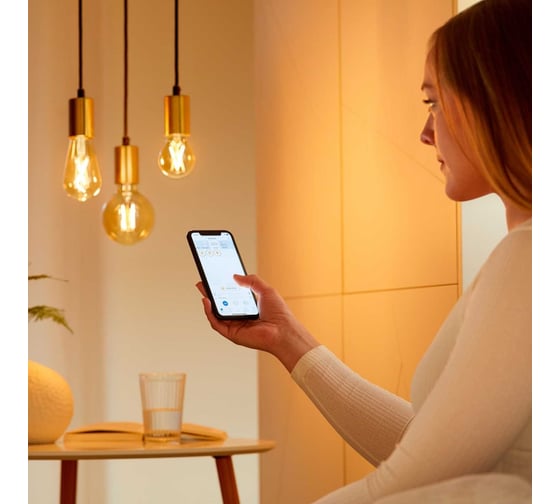 Лампа Wiz Wi-Fi BLE50WST64E27920-50Amb1PF/6 929003018701