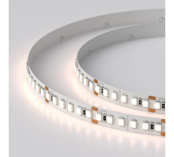 Светодиодная лента Arlight RT6-3528-180 24V Warm2700 3x5 м 017419