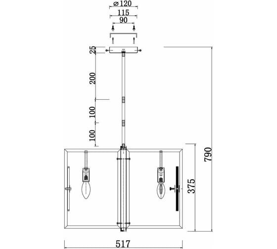 Подвесной светильник MAYTONI Marmo 6хE14x40 W MOD099PL-06G