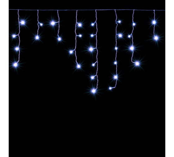 Электрогирлянда VEGAS Бахрома 192 холодных LED ламп, 6x0.6 м 55157