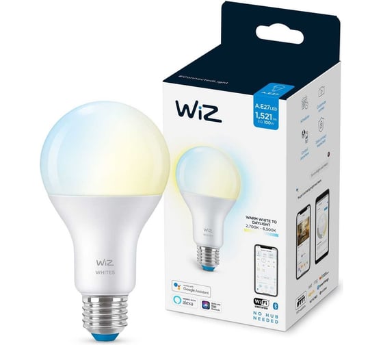 Wi-Fi лампа Wiz BLE100WA67E27927-65TW1PF/6 929002449602