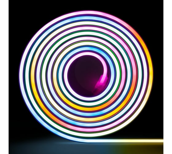 Гибкий неон MAKSILED 5В, 17.5Вт/м, 6x12мм, 96LED/м, IP33, RGB, мульти, 3 м ML-NF-6mm-RGB-Smart