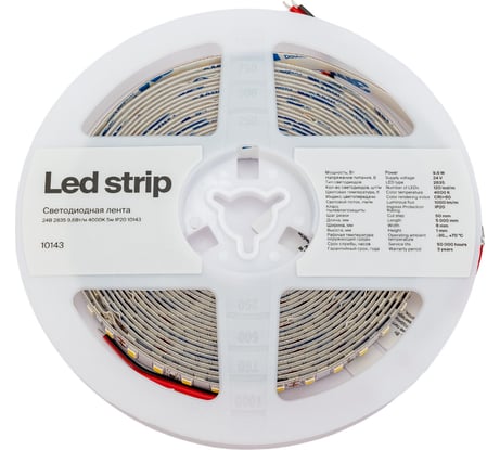 Светодиодная лента MAYTONI Led strip 24V 9,6W 4000K IP20 10143