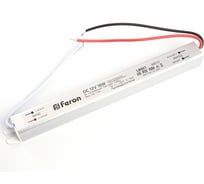 Электронный трансформатор FERON для светодиодной ленты 18W 12V (ультратонкий драйвер), LB001 48010