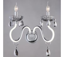 Бра HIPER 2хE14х40Вт + 10Вт LED CHROME H824-2