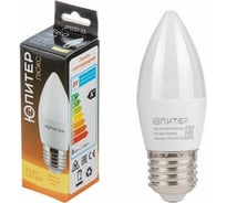 Светодиодная лампа ЮПИТЕР E27 Люкс C37 7,5 Вт 3000К JP5137-33