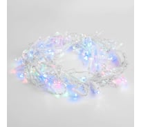 Бытовая электрическая гирлянда Eurosvet 100-101 / бахрома / мульти с эффектом мерцания a060409