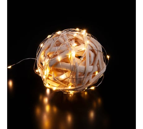 Бытовая электрическая гирлянда Eurosvet 400-007 / нить / теплый белый a056042