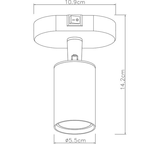 Спот ARTE LAMP AQUARIUS A3226AP-1WH