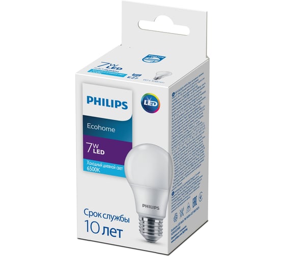 Светодиодная лампа PHILIPS Ecohome LED Bulb 11Вт 950лм E27 840 RCA 929002299317