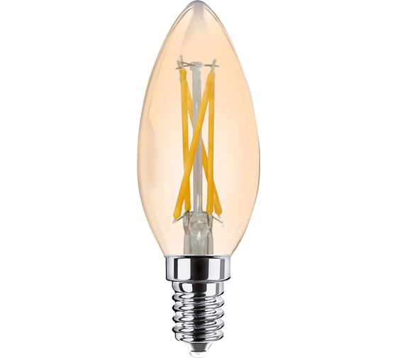Светодиодная лампа ULTRA LED С35 F 4W E14 3000K GOLD 5055268048962