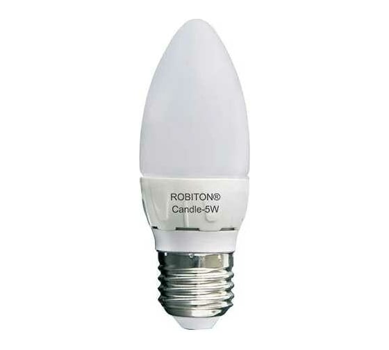 Светодиодная лампа Robiton LED Candle-5W-4200K-E27 13921
