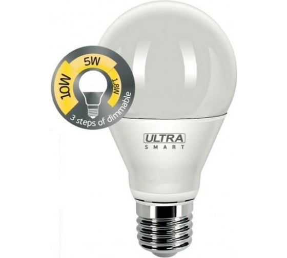Светодиодная лампа ULTRA LED LED A60 10W E27 3000K SMART DIM 4601234567367