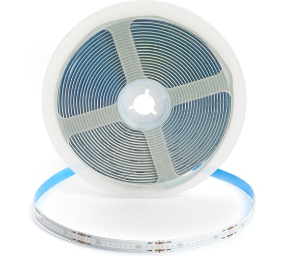 Светодиодная LED лента FERON LS530 COB 320SMD(2110) 8Вт/м 24V 5000x8x1.8мм IP20, синий 48267