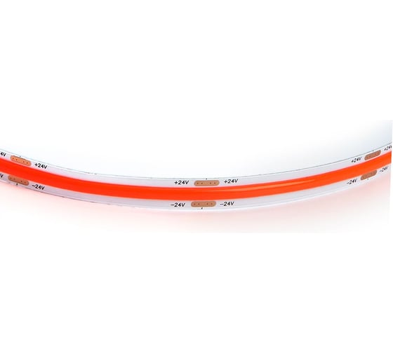 Светодиодная LED лента FERON LS530 COB 320SMD(2110) 8Вт/м 24V 5000x8x1,8мм IP20, красный 48266
