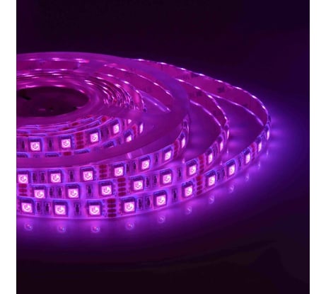 Светодиодная лента Apeyron 12В, СТ, 14,4Вт/м, smd5050, 60д/м, IP65, ширина подложки 10мм, 9м, RGB. 00-528