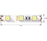 Светодиодная лента SWG SMD5054 14,4 Вт/м Открытая (IP20) Цвет Холодный белый 12В 00-00002443 2