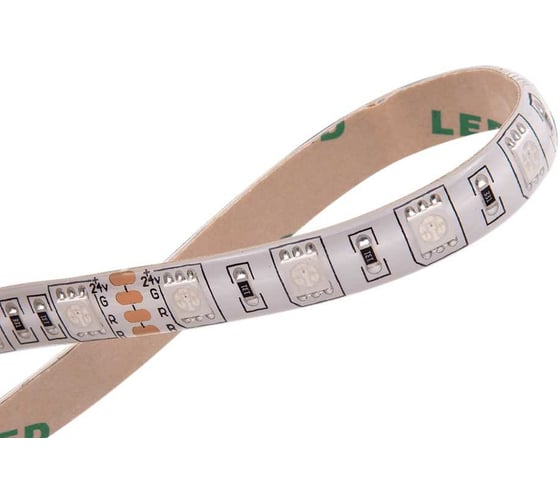 Светодиодная лента SWG 14,4 Вт/м SMD5050 Закрытая (IP65) Цвет RGB 24V 00000000364