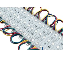 Светодиодный модуль SWG SMD5050 3LED, RGB, IP65 0,72W DC12V 120, 15 см 00-00002197