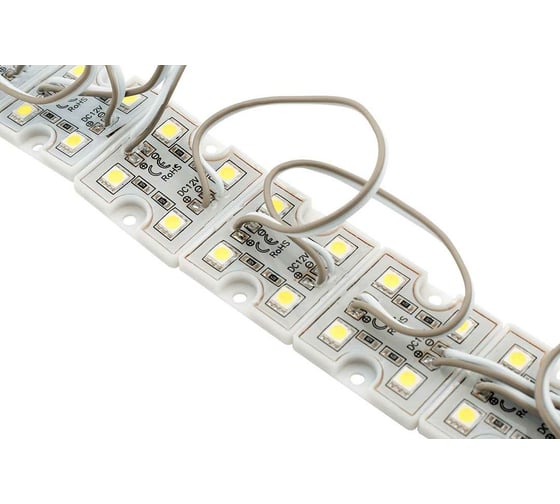 Модуль для светодиодных лент SWG SMD5050 4LED, 6500K, IP65 1.08W DC12V 120 72-80 LM, 7.5 см 00-00002015