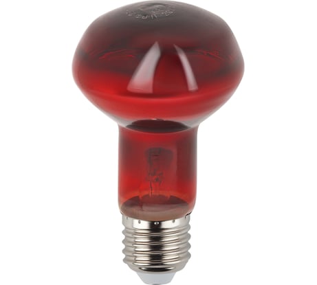 Инфракрасная лампа ЭРА ИКЗК 230-60 R63 Е27 для обогрева животных 60 Вт Е27, Б0057281