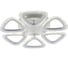 Потолочный светодиодный светильник Rivoli Alicia 6093-106 с пультом 96 Вт 3000К-6000К LED модерн, Б0052652 1