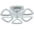 Потолочный светодиодный светильник Rivoli Alicia 6093-106 с пультом 96 Вт 3000К-6000К LED модерн, Б0052652 3