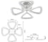 Потолочный светодиодный светильник Rivoli Alicia 6093-105 с пультом 64 Вт 3000К-6000К LED модерн, Б0052651 4