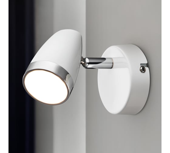 Светодиодный настенно-потолочный поворотный светильник Rivoli спот Kelly 6155-701 LED 1x4 Вт 3200К, Б0054681