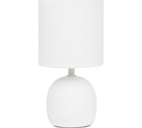 Настольная лампа Rivoli Sheron 7044-502 Е14 40 Вт керамика белая с абажуром, Б0053459