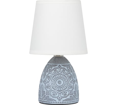 Настольная лампа Rivoli Debora D7045-502 Е14 40 Вт керамика синяя с абажуром, Б0053469