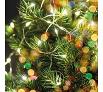 Линейная статичная гирлянда FERON CL576 Роса, 10м USB 5000K, прозрачный шнур, 48187