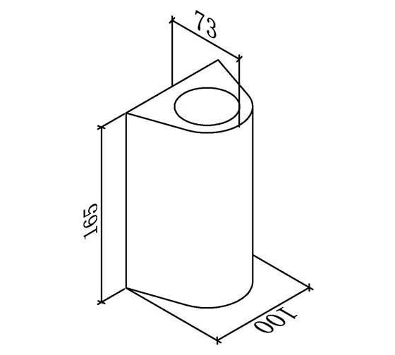 Настенный LED светильник DesignLed LWA0148B-BL-WW Черный 2*12Вт 3000 К 00-00002805