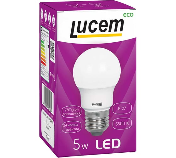 Светодиодная лампа Lucem LM-LBL 5W 6500K E27 FLLBL052765L