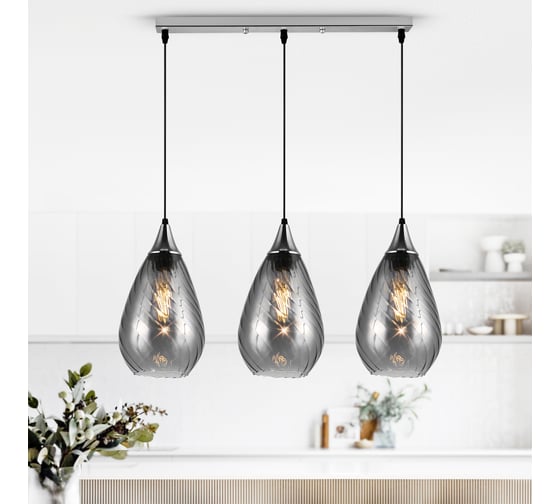 Подвесной потолочный светильник Rivoli Lily 9122-203 3хЕ27 40 Вт модерн, Б0054874