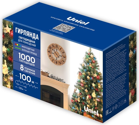 Гирлянда светодиодная Uniel ULD-S10000-1000/DGA MULTI IP20 UL-00009932