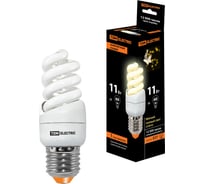 Энергосберегающая лампа TDM ELECTRIC КЛЛ-FSТ2-11 Вт-2700 К–Е27 КОМПАКТ, 35x98 мм SQ0323-0175