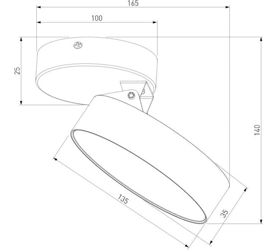 Накладной светильник Elektrostandard - Pila белый 12W 4200К 25135/LED/ a060188