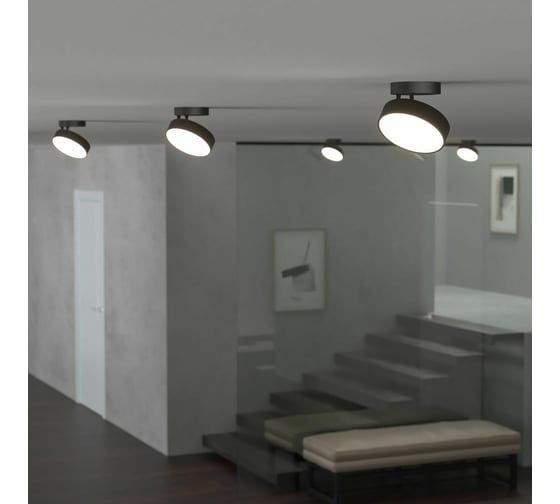 Накладной светильник Elektrostandard - Pila черный 12W 4200К 25135/LED/ a060189