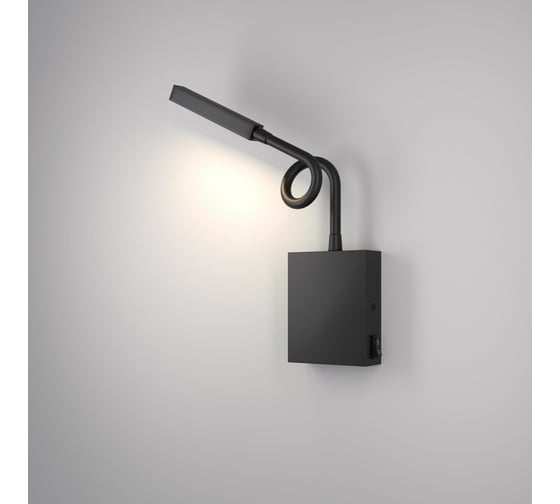 Настенный светодиодный светильник Elektrostandard - KNOB 40118/LED черный a058943