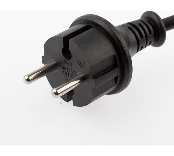 Шнур питания для подключения гирлянд ЭРА, IP65, 1,5 м, черный, каучук, 2А, 450Вт, 220В Б0051880
