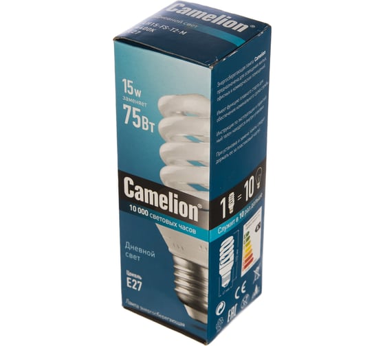 Лампа энергосберегающая Camelion LH15-FS-T2-M/864/E27, 10607