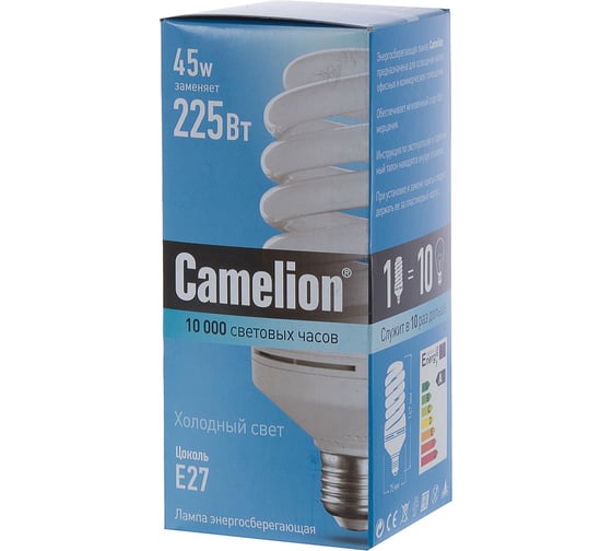 Энергосберегающая лампа 45Вт Camelion LH45-FS/842/E27, 10407