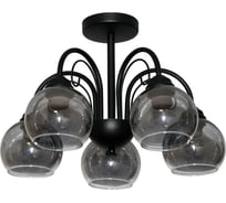 Светильник ЭЛЕТЕХ Берта 151 черный муар (Плафон 06333) НСБ 01-5x60-132 Е27 ИУ 1005404645